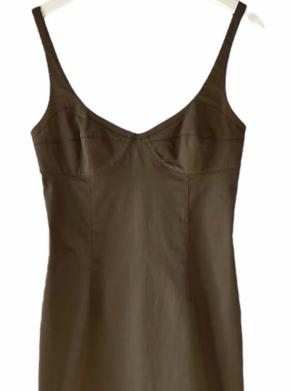 Prada Archival Olive Bustier Dress